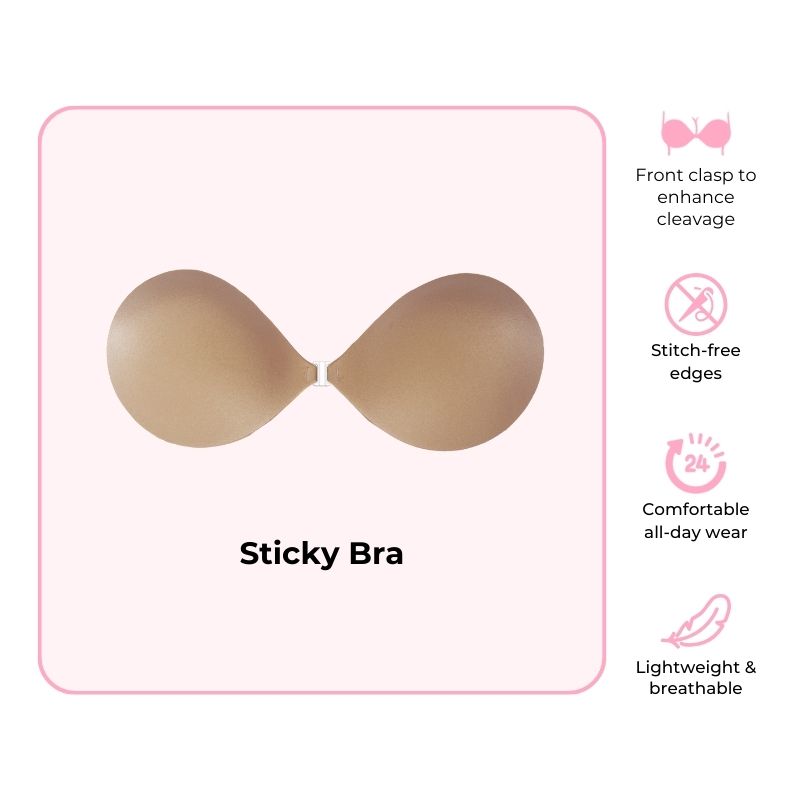 Perfect Sculpt Beige I Black Boob Tape - Safe on All Fabric & Clothes - Bra  Alternative for All Breast Sizes to Provide Lifting & Push up Appearance 