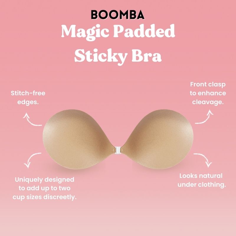 2 x Thick Silicone Bra Inserts Breast Push Up Pads Non-Slip Sticky Chest Pads  Gel Booster Cup for Women Girls Transparent : : Fashion