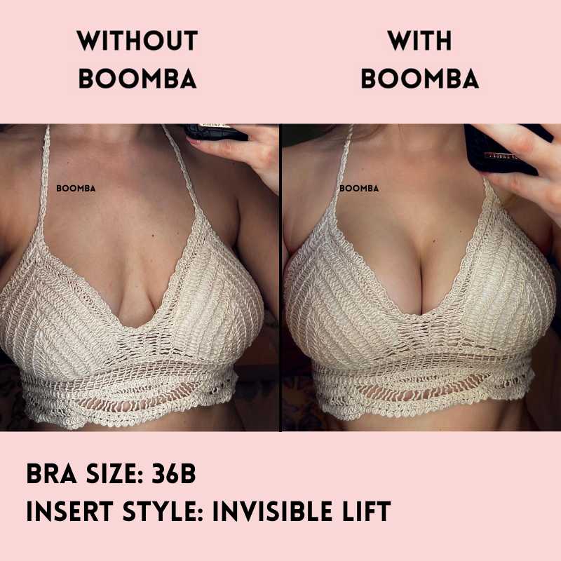 invisible silicone pointed-shaped bra insert bi12