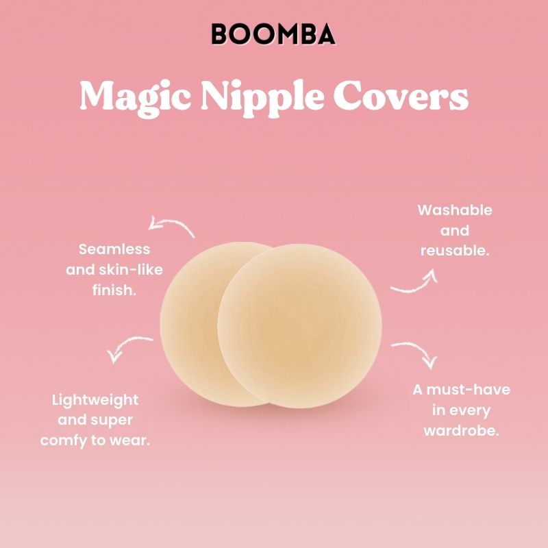Nueboo Niple Ninjas: Matte Silicone Magic Nipple Covers Washable and  Reusable