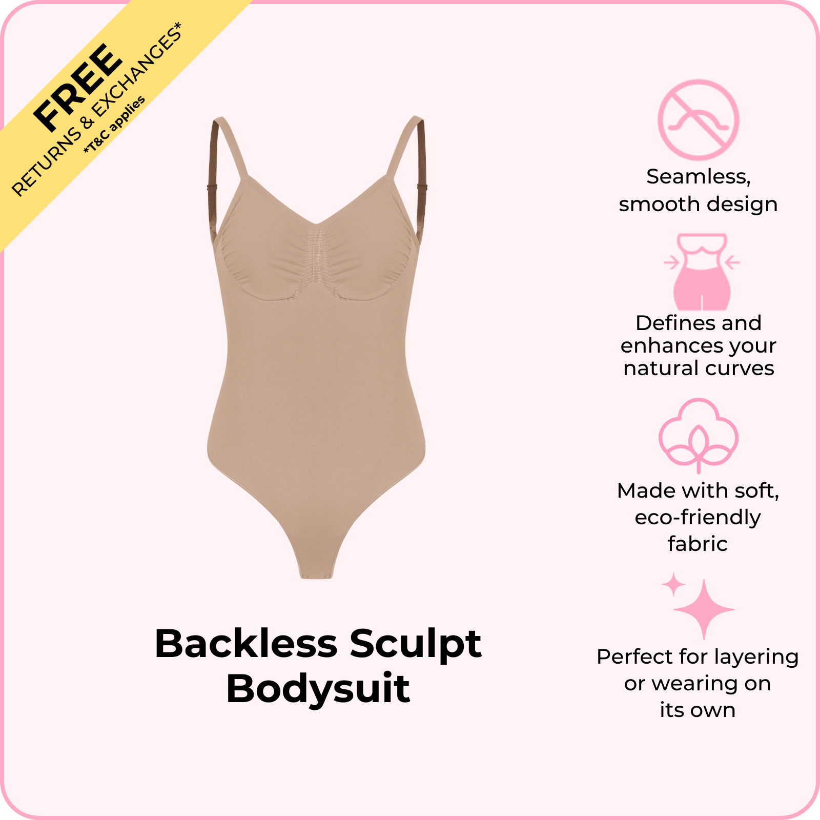 Backless Sculpt Bodysuit