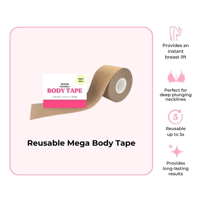 Body Tape, Beige, 1 Roll, 5 Meters, Risque